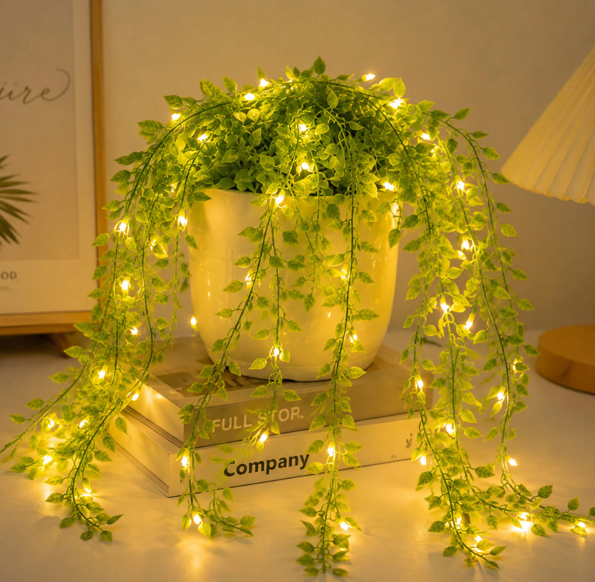 MP Leaf String Light Warm White 180 LED Decorative Leaf Light for Home, Balcony, Bedroom, Party & Festive Decoration