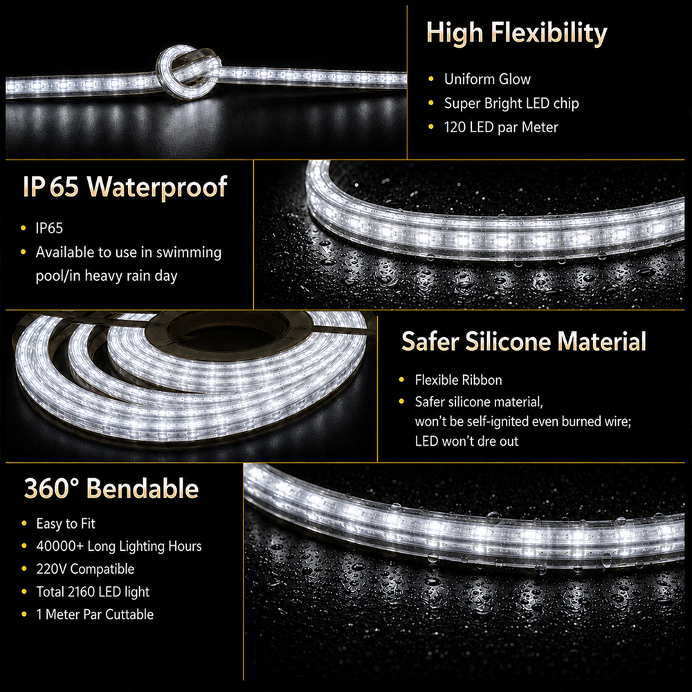 MP Premium LED Rope Light - White