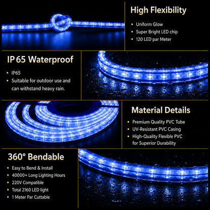MP Premium LED Rope Light - Blue